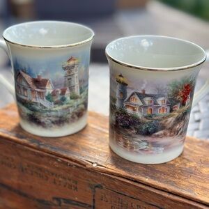Lenox The Light In The Mist Ceramic Mugs Set of 2 by Nicky Boehme